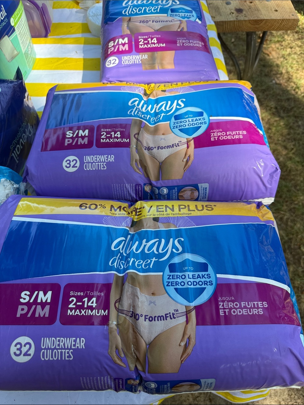 Always Discreet Women’s Underwear Pack in Purple and Blue